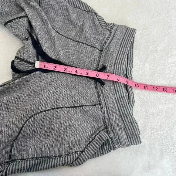 Lululemon Base Runner Yoga Joggers Pant Mini Check Pique White Heathered… - Picture 10 of 12